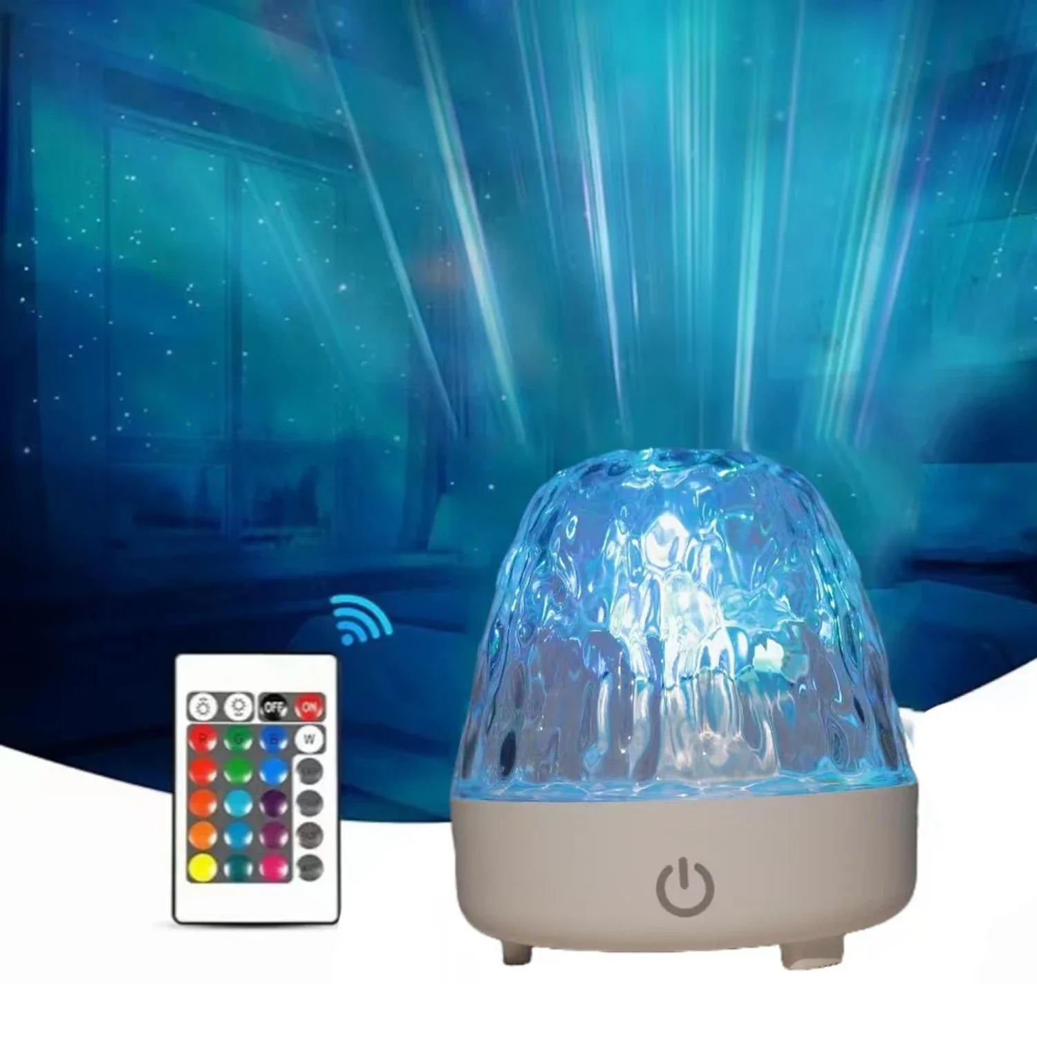 

Water Ripple Cylinder Romantic Starry Sky Projection Ambient Lamp Bedroom Sleeping Night Lights