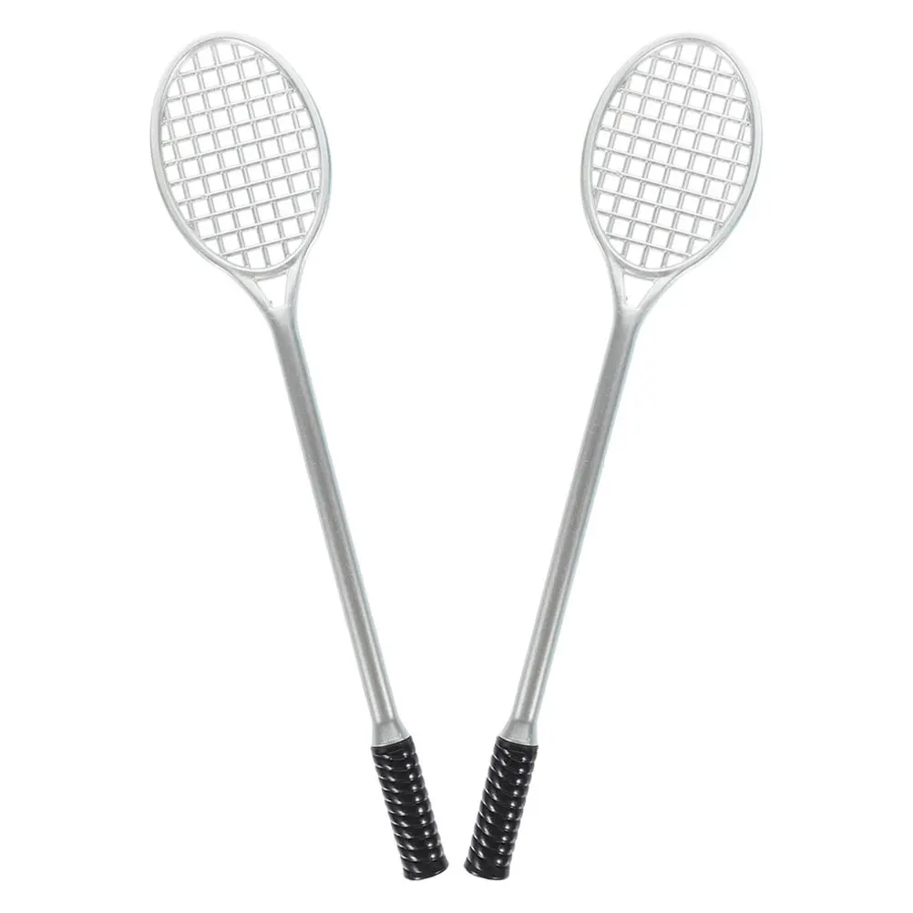 2 قطعة أقلام جل مضرب التنس حبر أسود كتابة سلسة نقطة دقيقة لطيفة للمدرسة مكتب طالب المعلم القرطاسية