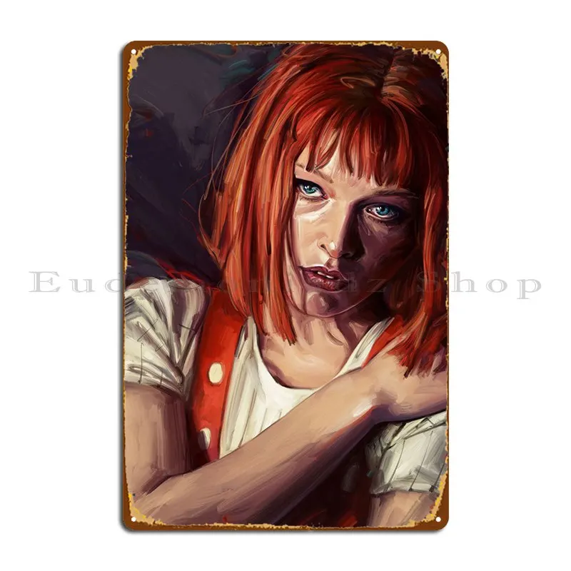 Leeloo Metal Plaque Poster Cinema Wall Decor Personalized Cave Rusty Tin Sign Poster