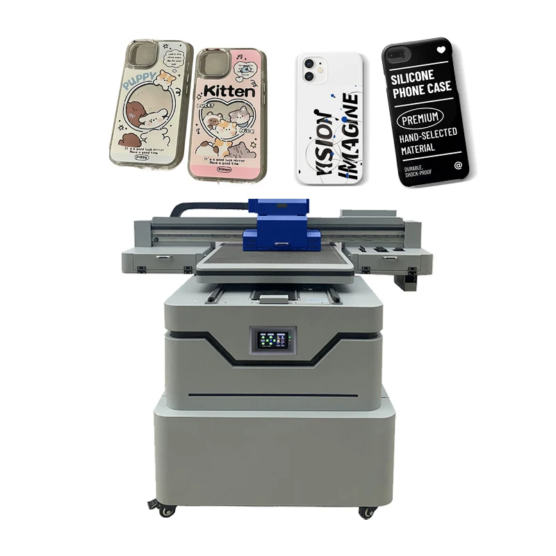 Multifunction 6090 UV FlatBed Machine Print Phone Case Glass Bottle Pen PVC Acrylic Ceramic Wood Metal