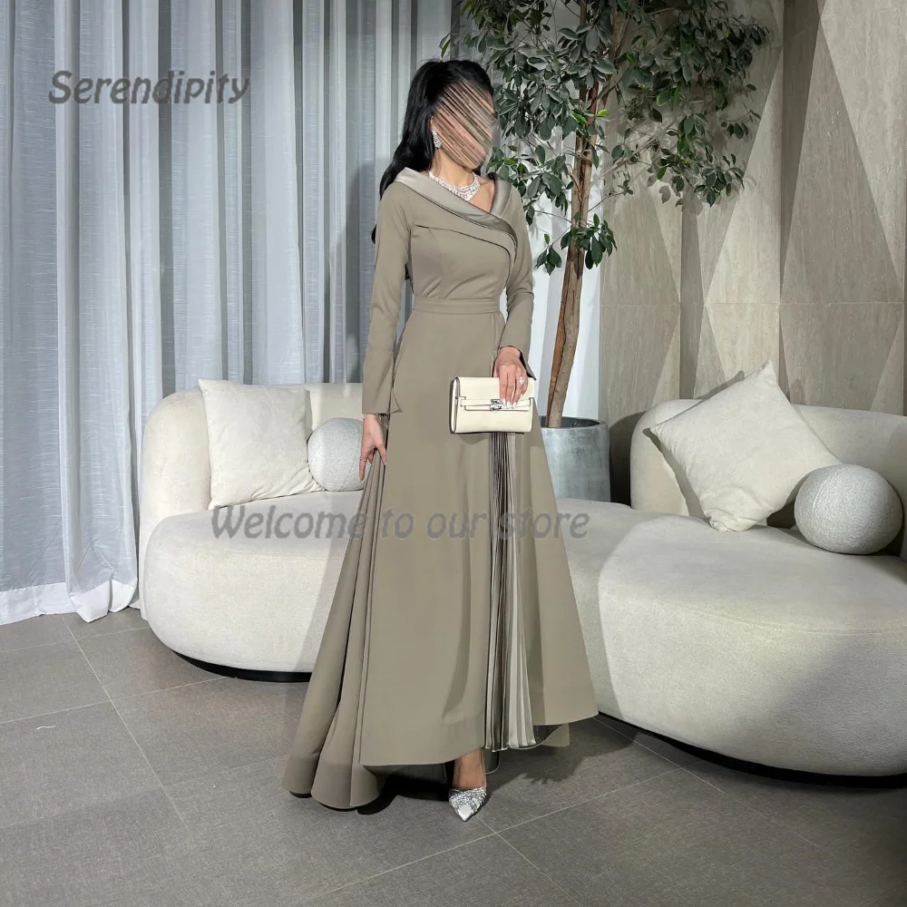 Serendipity Evening Dress vestido boda invitada elegante Elegant Pleat A-Line V-Neck Cocktail Prom Gown For Sexy Women 2024