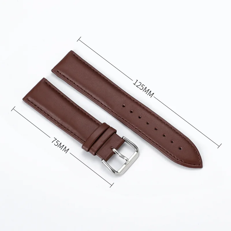 Soft Watch strap 8mm 10mm 12mm 14mm 16mm 18mm 20mm 22mm 24mm Men leather Women Watch band Part Purple Green Blue