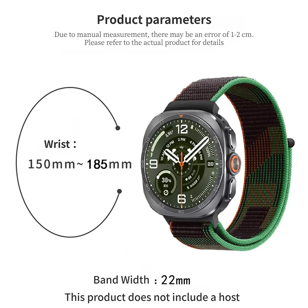 Nylon Weave Loop Strap for Samsung Galaxy Watch Ultra 2-1 47mm Replaceable Breathable Bracelet Band Galaxy Watch Ultra 2025 47mm