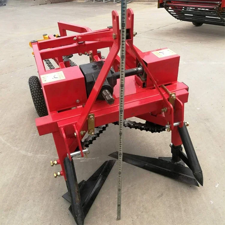 Tractor mounted peanut harvester subterranean rootstalk crops machine groundnut