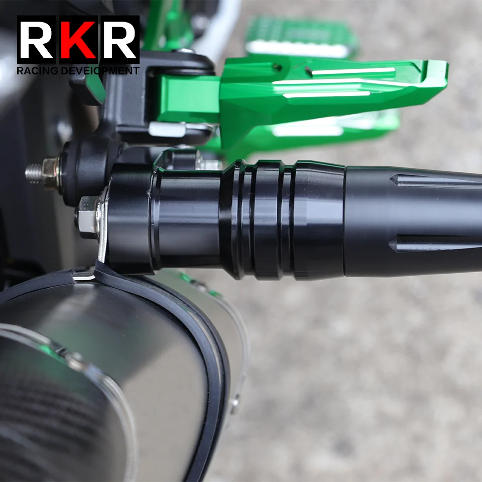 Motorcycle Exhaust Sliders Crash Protector CNC Thickened Crash Pads for Kawasaki NINJA400 NINJA500 Z400 Z500 Ninja 400 500 ZX4RR