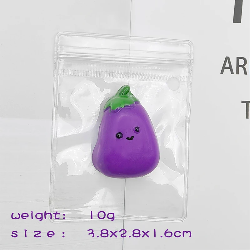 One Small Eggplant Fidget Toy, Squishy and Easily Squeezable for Stress Relief, Ideal for Kids and Adults