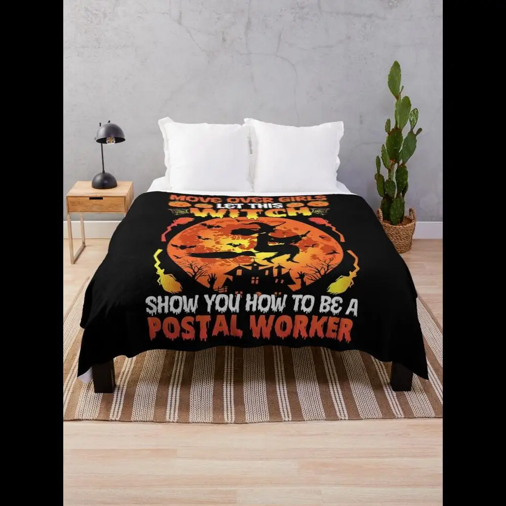 

Одеяло «Счастливый Хэллоуин» из мягкого флиса в клетку для уютного декора, идеально подходящее для осенних праздников и ночей кино