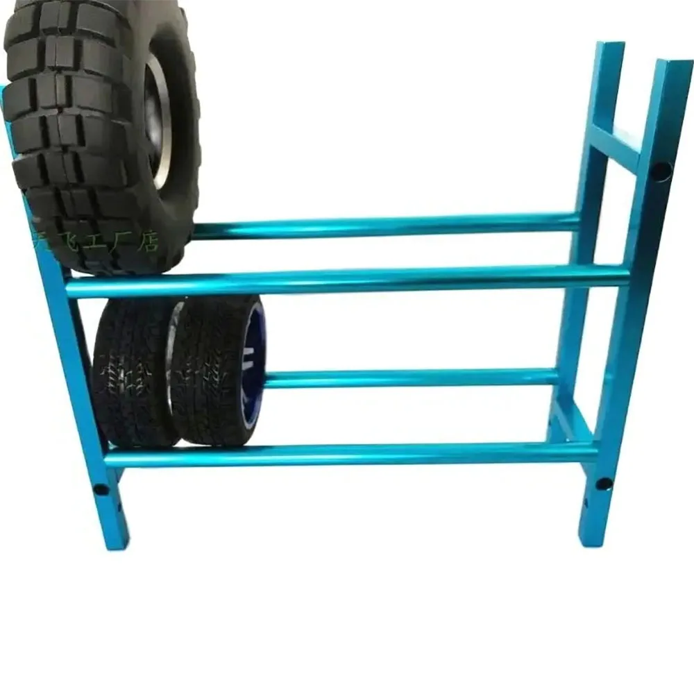 1/10 Climbing Wheel Car Tire Display Rack Shelf Display Rack Double Car Supplies Shelf Rack
