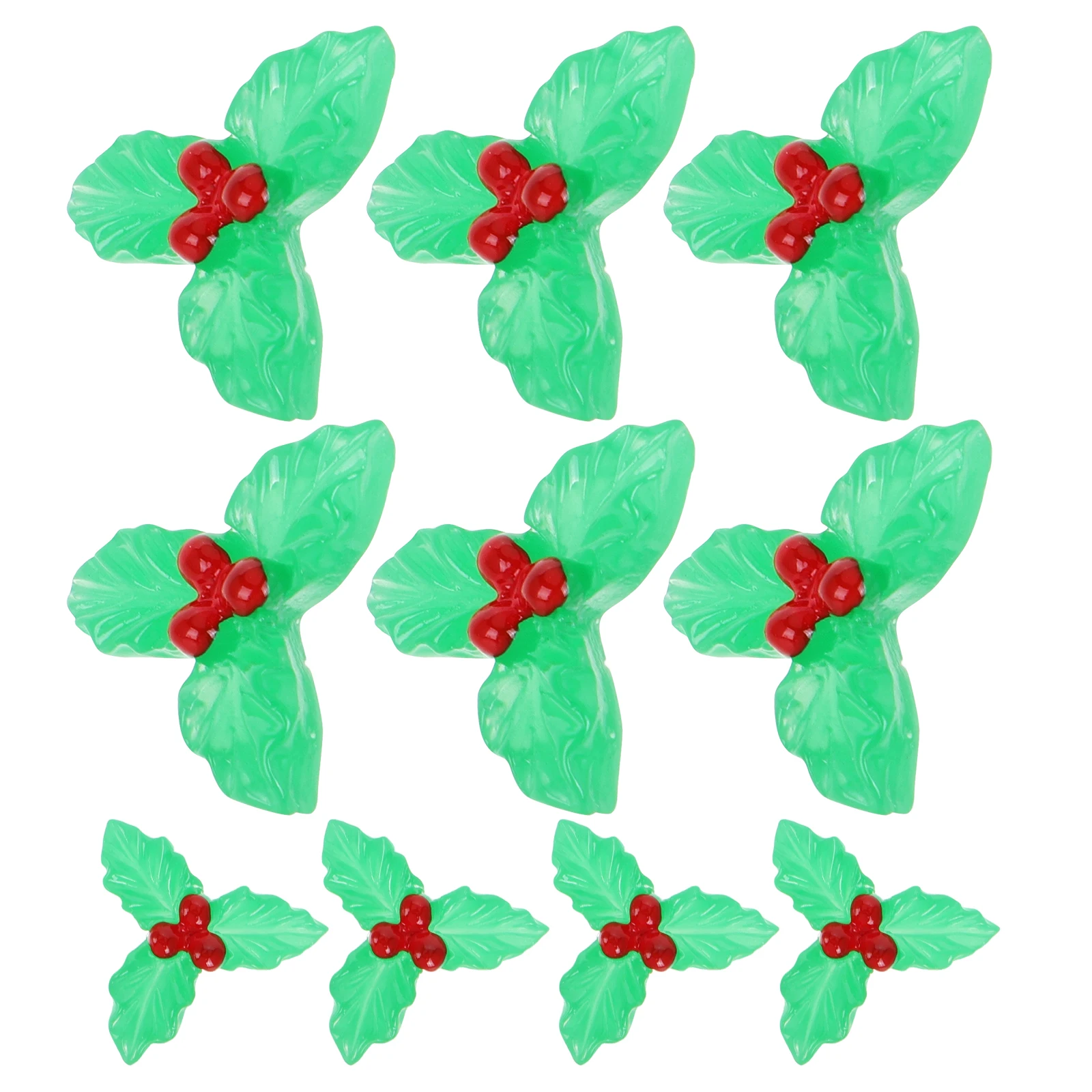 

20Pcs Miniature Christmas Leaves Ornament Decorative Holiday Home Décor Party Supplies