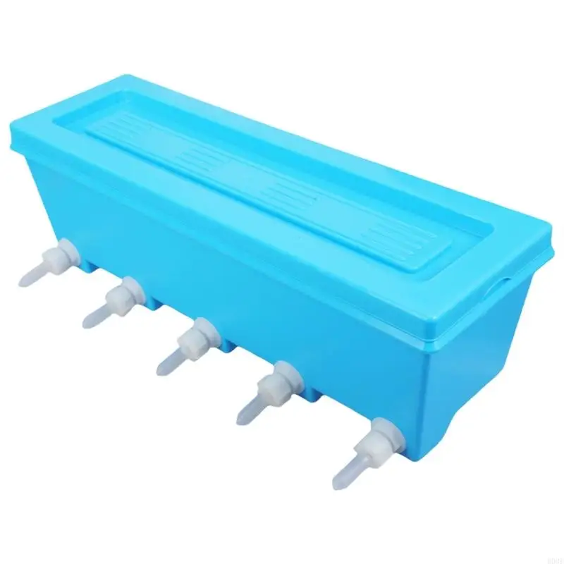 

Farm Animal Group Feeding Bottle 5 Simultaneous Drinkers For Calves Goat Piglets Hanging Feeder B03E