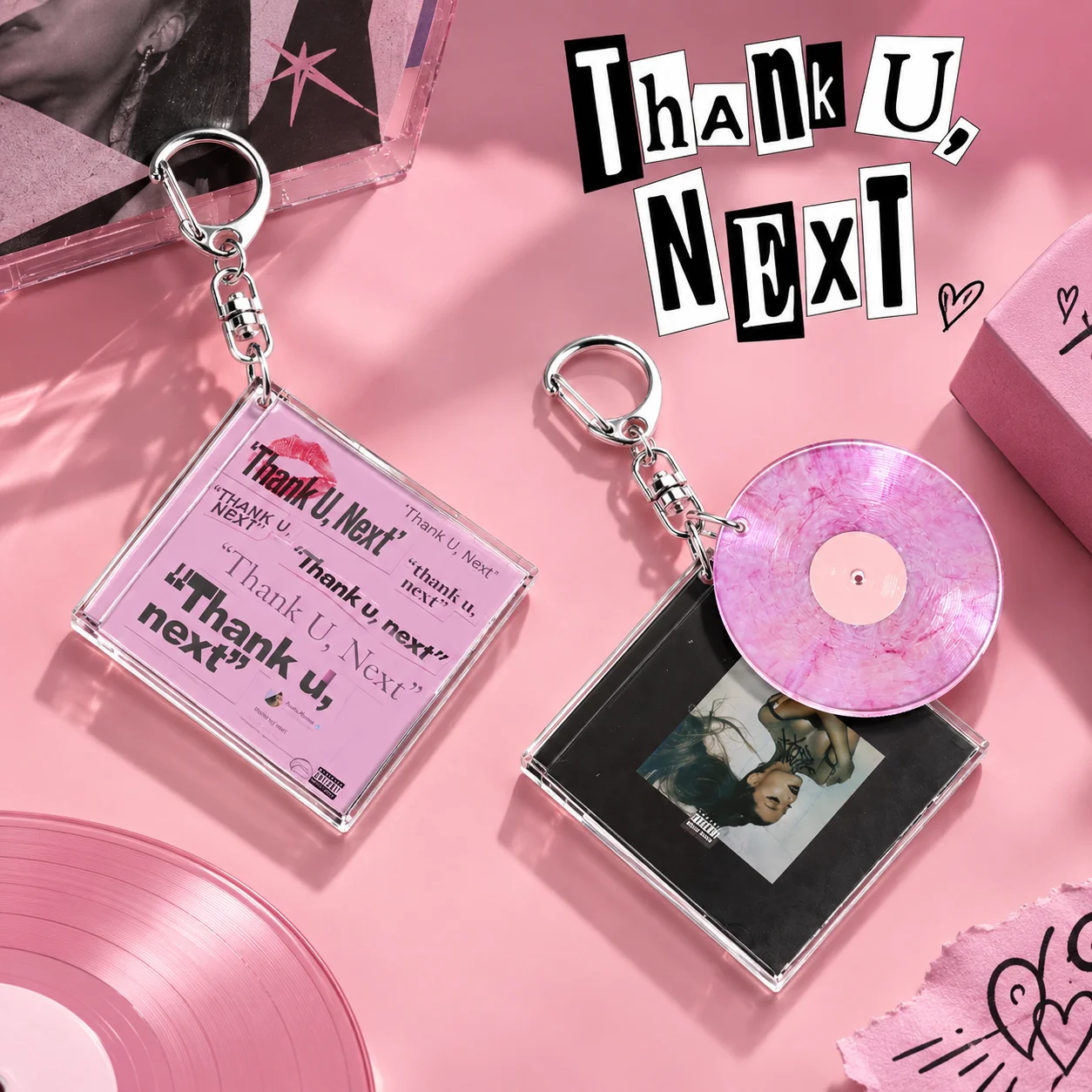Arianas G-Grande Keychain，Ag Keychain，Grande，Next Digital Album，Idol Merch Gift for Friends Birthday，Star Keychain，Keychain Collection，Exquisite Decoration，Holiday Gift