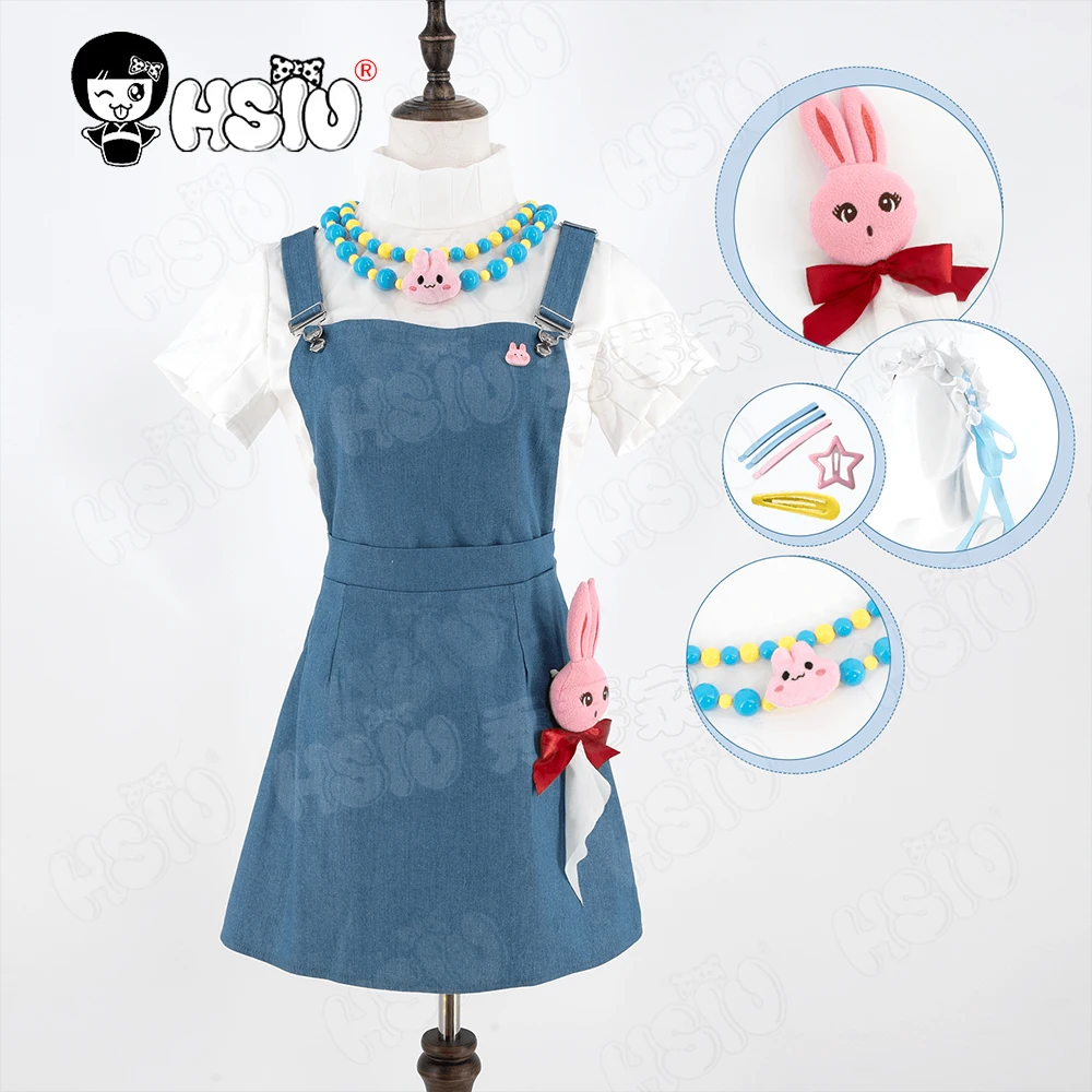 Qiao Ling Cosplay Costume perruque fibre synthétique perruque 「HSIU」femmes belle robe femme de chambre uniforme jeu lien clic Cosplay Costume perruque