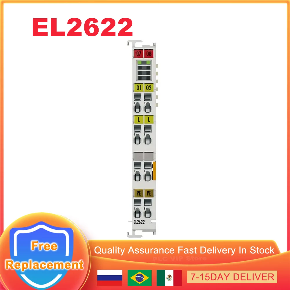 EL2622 2-Channel Relay Output PLC Module EL 2622 EtherCAT Terminal PLC Controller New Original