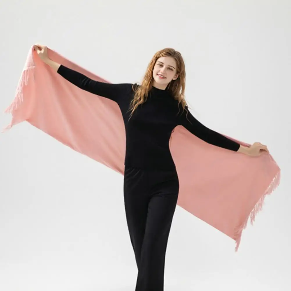 暖かくてスタイリッシュなusbケープ、usbショール、女性用ポータブルインテリジェント温度調節ヒートスカーフ、冬用タッセル付き