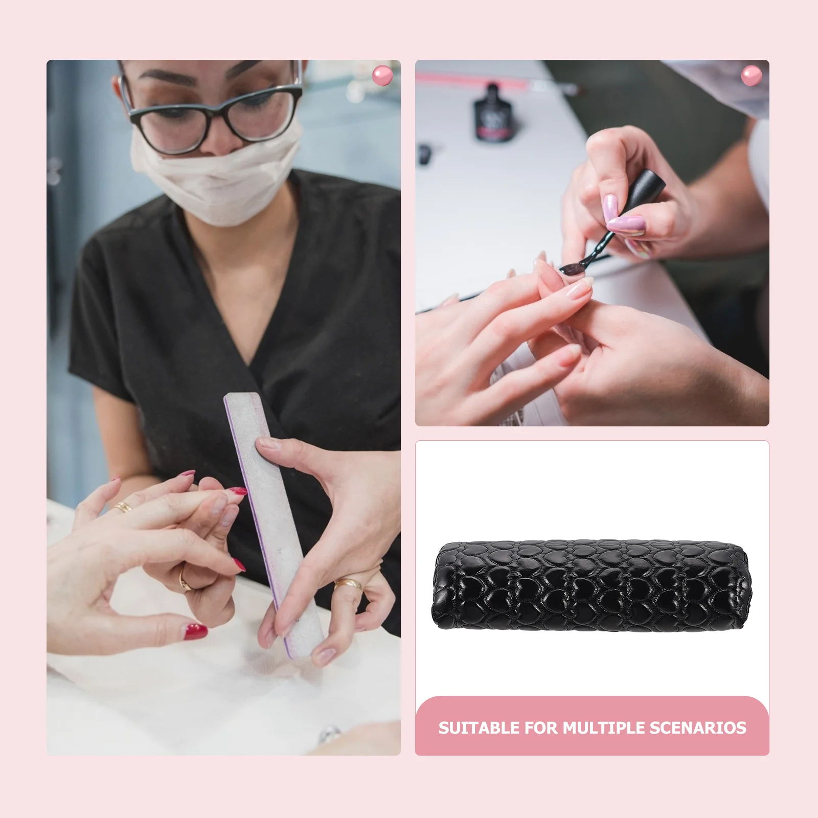 Almohada de mano para uñas, cojín para reposamuñecas para accesorios de salón de manicura, reposabrazos