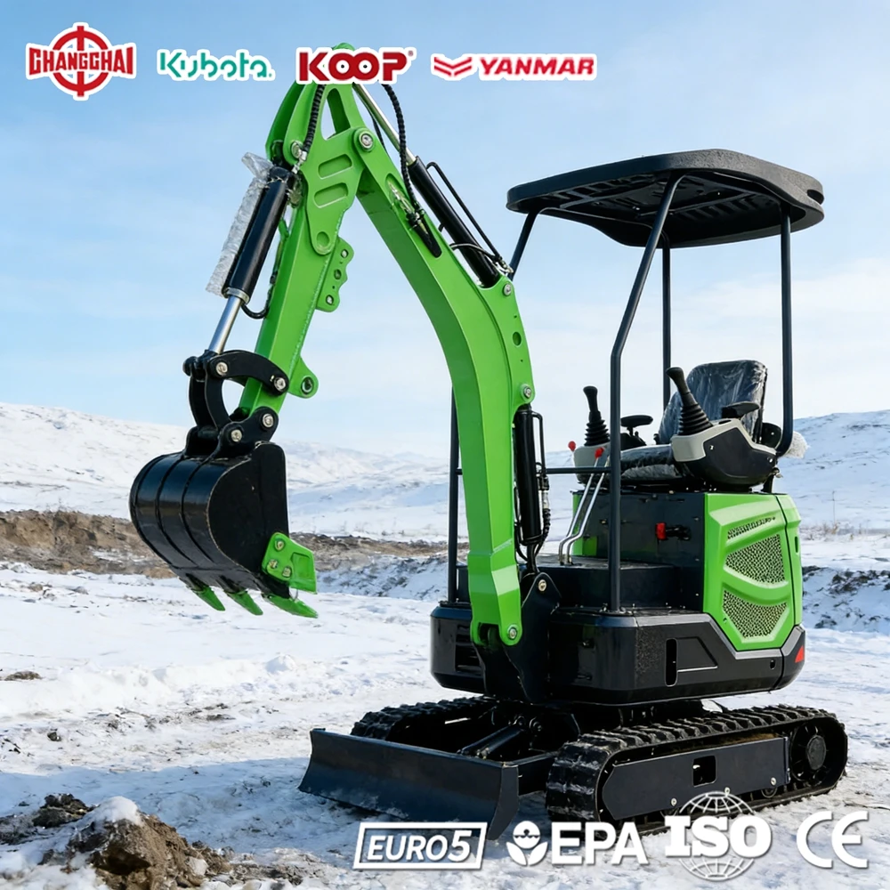 

Mini Excavator 1.0Ton Kubota Engine Construction 1.7Ton Agricultural 2.0Ton Europe CE Manufacturer Direct Sales