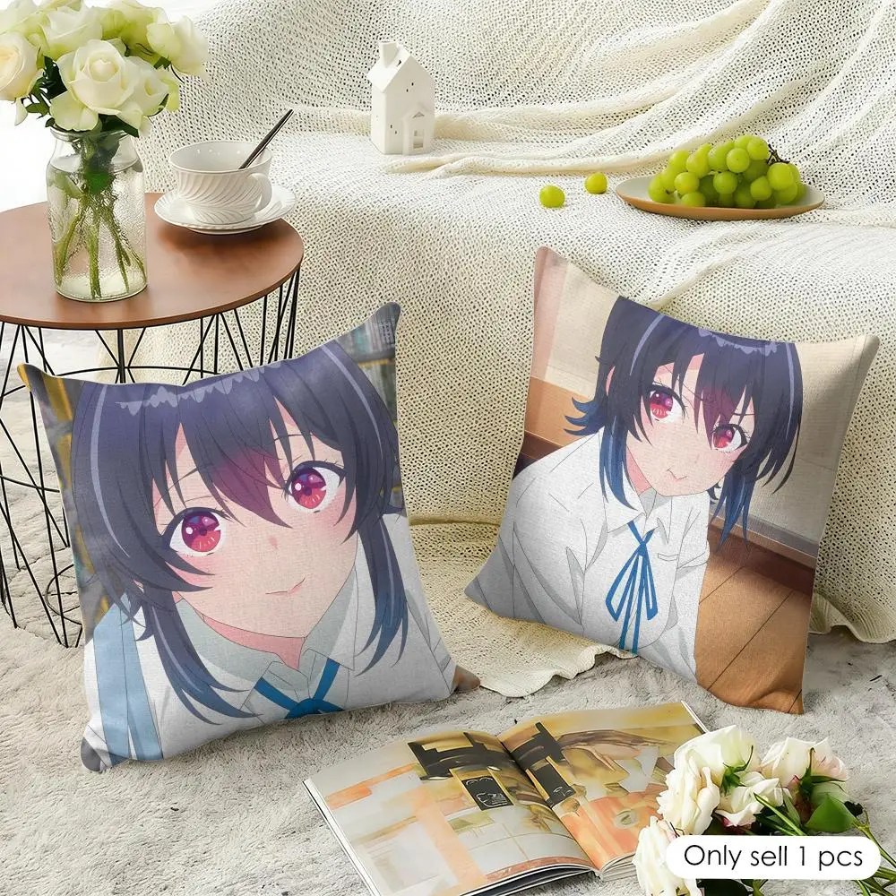 I Made F-friends with  Cushion Cover Natural Linen Pillow Cover Double-Sided Print Cushion Cover for Sofa Home Decor