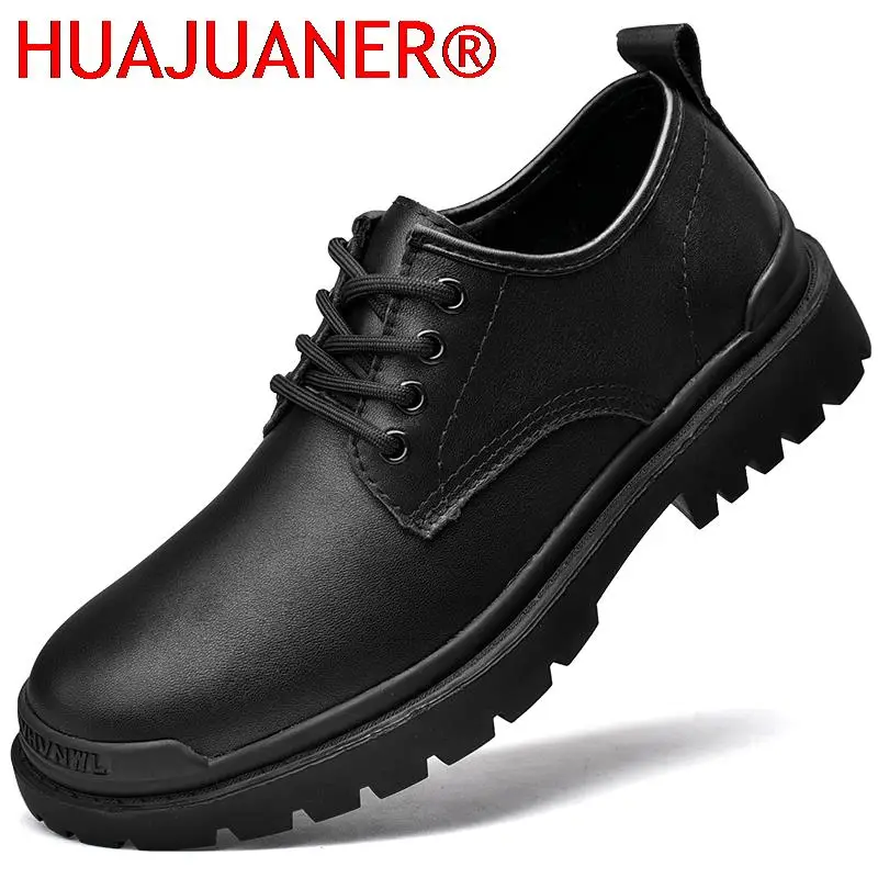 

Brand Breathable Men's Oxford Shoes Thick Bottom Dress Shoes Men Fashion Leather Casual Shoes Fashion Black Formal Mens Shoes