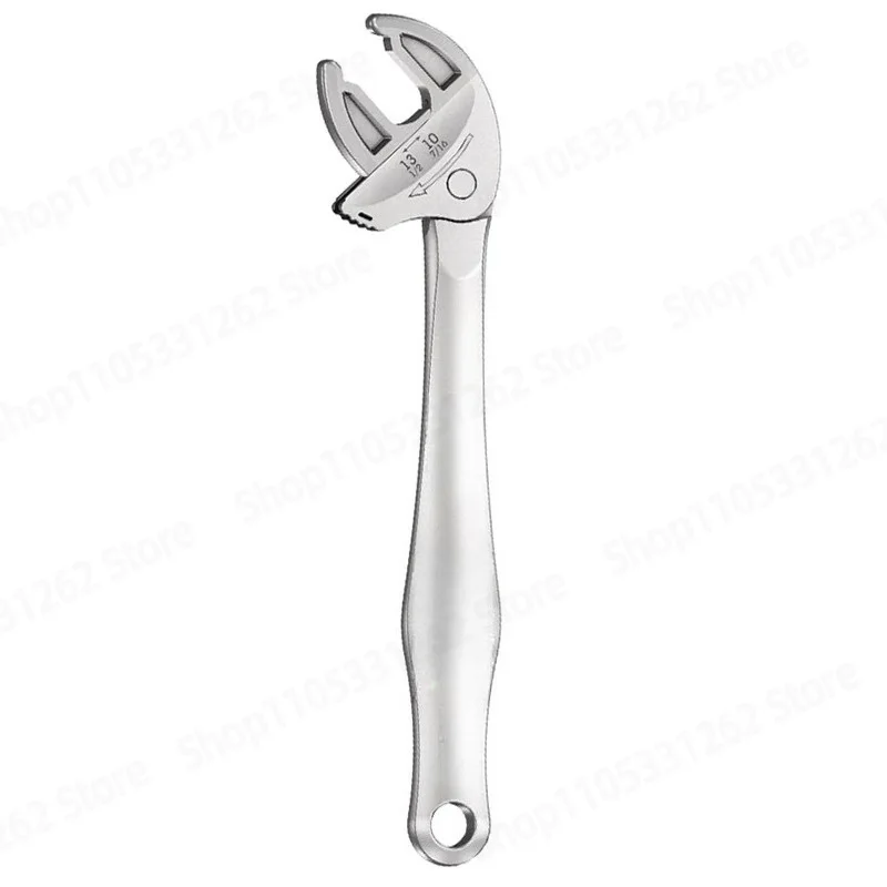 Large Opening Adjustable Wrench Ratchet Quick Multifunctional Spanner For Auto Bathroom