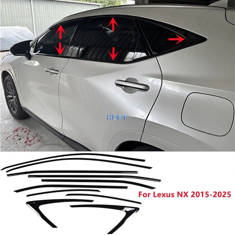 

For Lexus NX 2015-2025 Car Styling Protector Decoration Accessories Exterior Sticker Door Window Side Glass Trim Body Kit Cover