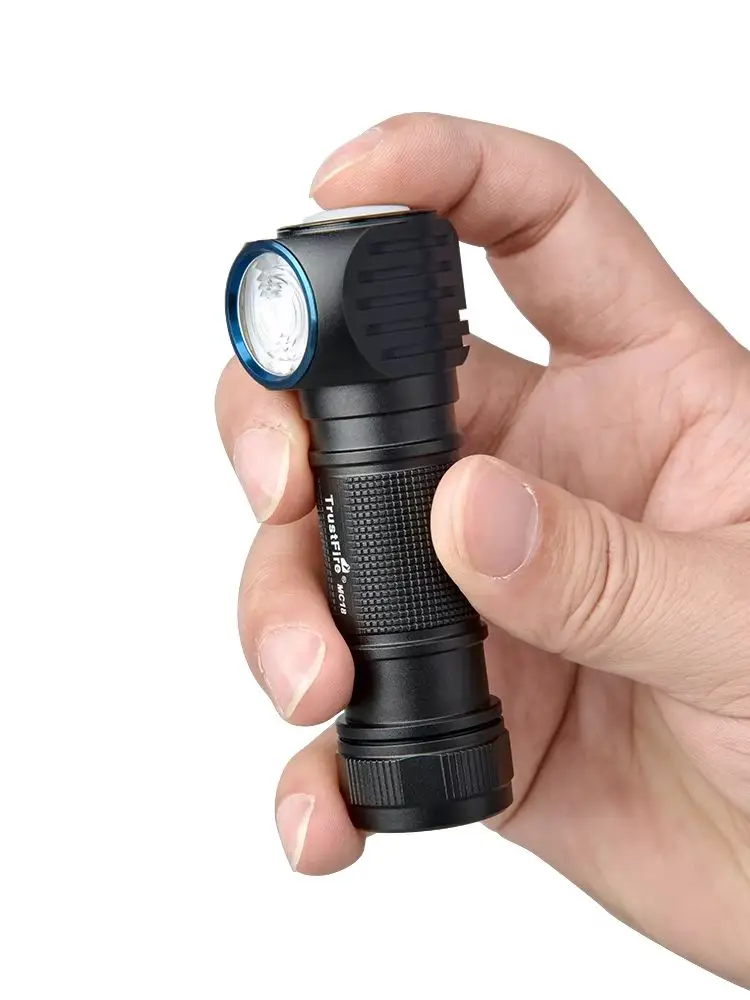 Trustfire MC18 LED-Stirnlampe 1200lm 18650 Magnetisch Aufladbare Kopflampe mit Leistungsanzeige Magnetischer Endstück für Angeln