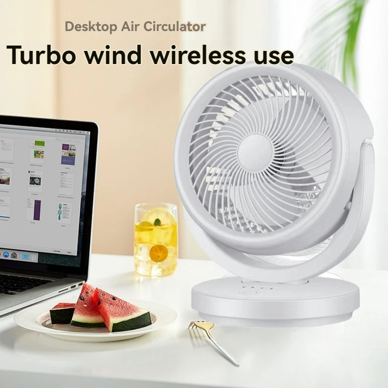 Desktop air circulation fan, household office USB electric fan, turbine convection gift, student dormitory desktop bedroom,