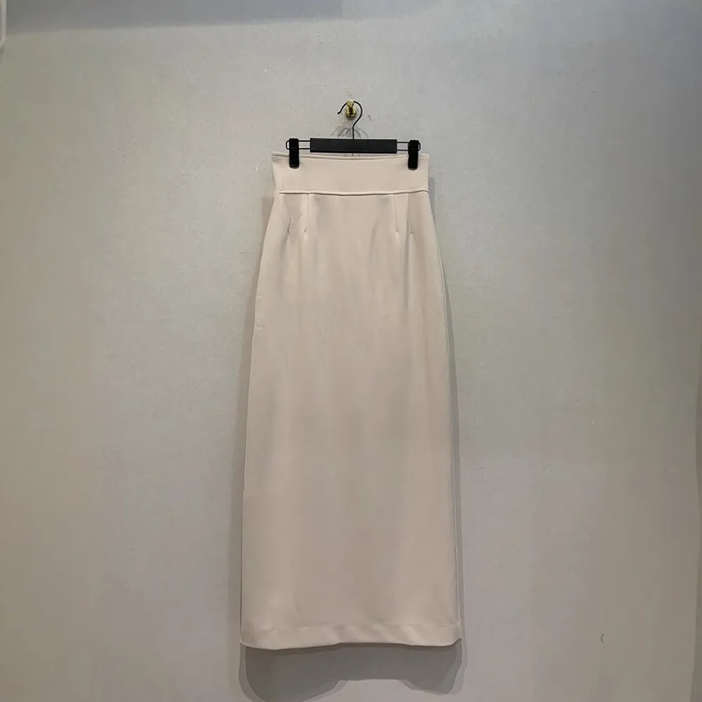 

Japan Bodycon Mid-length Casual Skirts Women Early Autumn New Office Lady High Waist Skirt Slim Straight Solid Profile Faldas