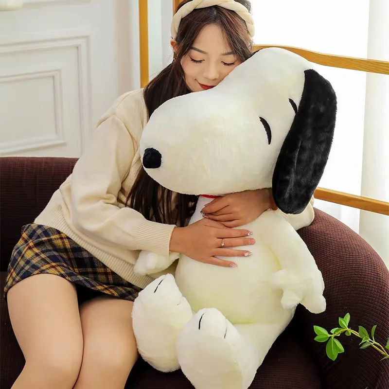 1 peça 80cm amendoim snoopy muito grande snoopy cão bonecos de pelúcia os melhores brinquedos de presente de aniversário