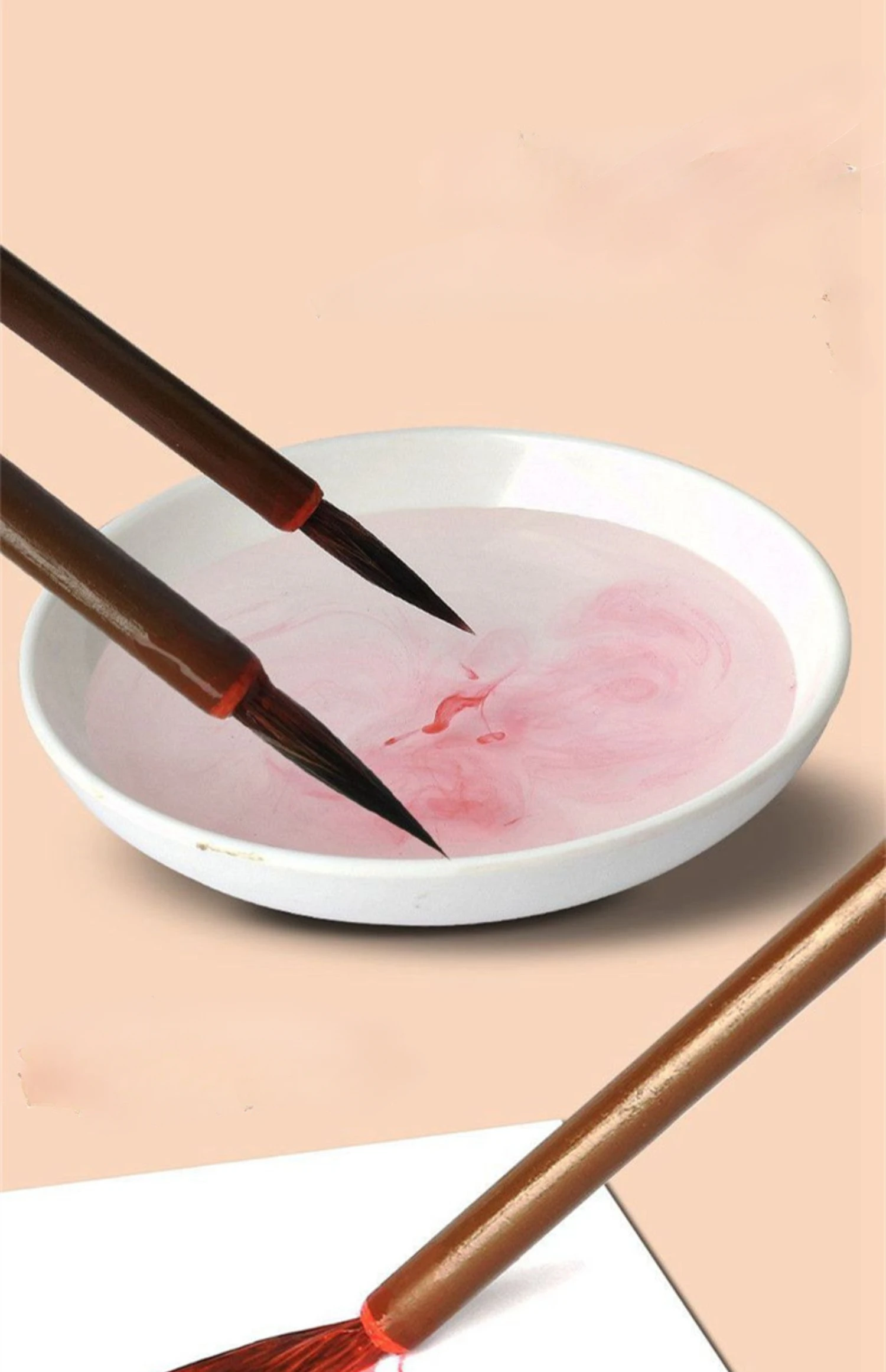 Mouse Whisker Hair Chinese Painting Brush Students Drawing Watercolour Brush Painting Brush Flowers and Leaves Tendon Pen