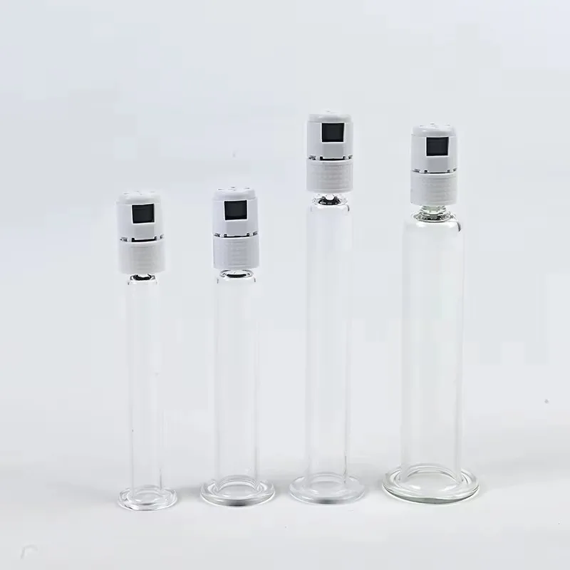 1ml Korea Glass Luer Lock Hyaluronic Acid Collagen Capacity Borosilicate Glass Syringe with Tip Non Hypodermic Needles