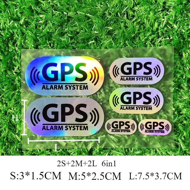 1SET GPS Reflective Laser Motorcycle Stickers Waterproof Motorbike Fuel Tank Car Window Electric Scooter Sunscreen Vinyl Decals view 3