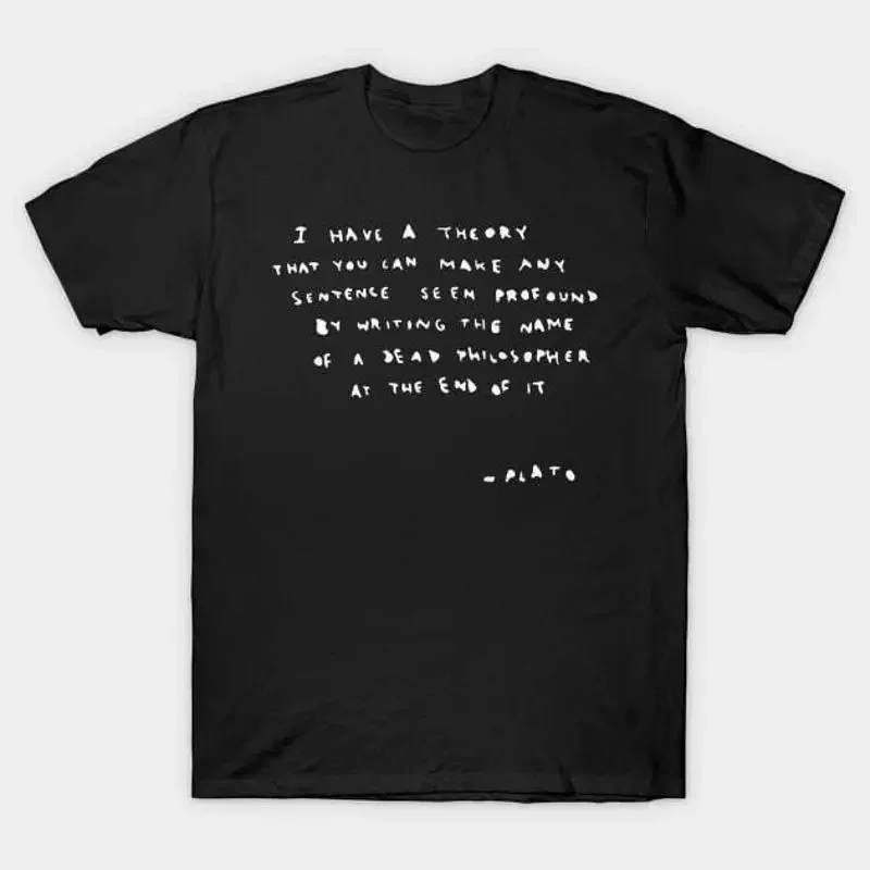 BANKSY Plato Quote T Shirt S 5XL Fast Shipping