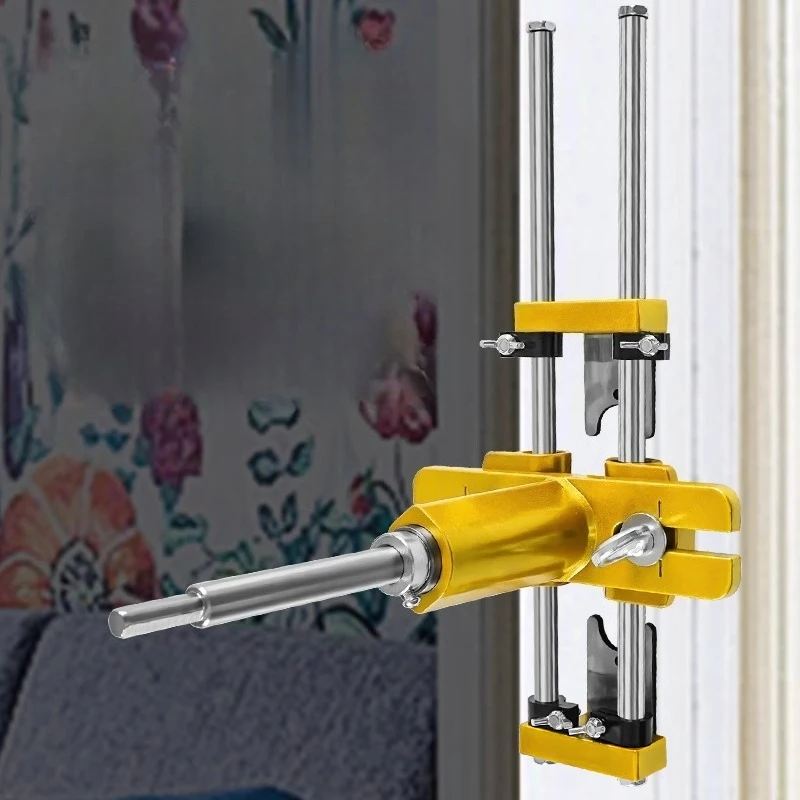 Door Lock Hole Opener Set Portable Solid Wooden Door Punching Installation Artifact