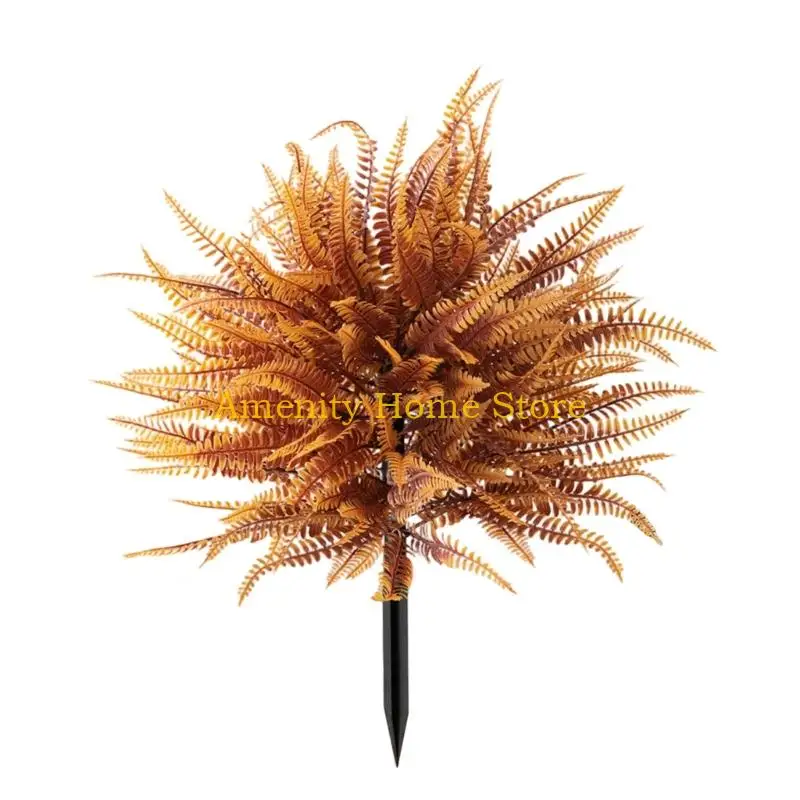 F26C Faux Flower Yard Stake for Outdoor Lawn Edges and Pot Displays, Artificial Accent with Ground Insert for Yard Use