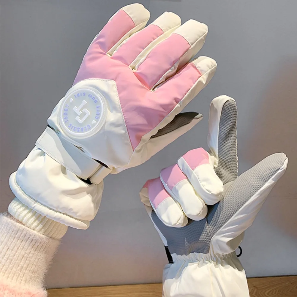 

New Thickened Riding Gloves Windproof Anti-slip Full Finger Gloves Cold Proof Skiing Gloves Warm Gloves Women Men