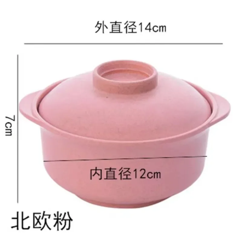 Japanese Style Students Food Container Healthy Tableware Bowl Tableware Instant Noodle Bowls with Lids Soup Hot Rice Bowls