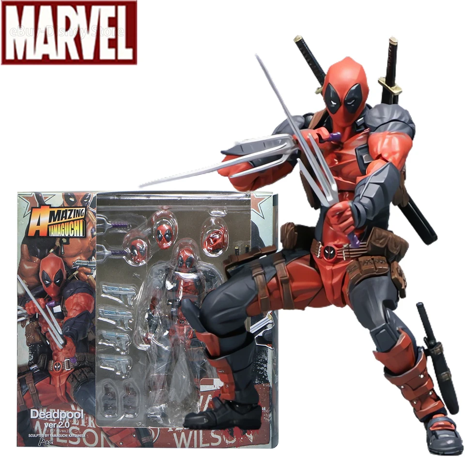 Amazing Yamaguchi Deadpool 2.0 Action Figure Toys 15cm Super Hero