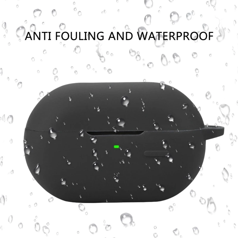 เคสฝาครอบป้องกันซิลิโคนผิวสำหรับ soundpeats pearlclip หูฟังกล่องชาร์จหูฟังป้องกันฝาครอบเคส