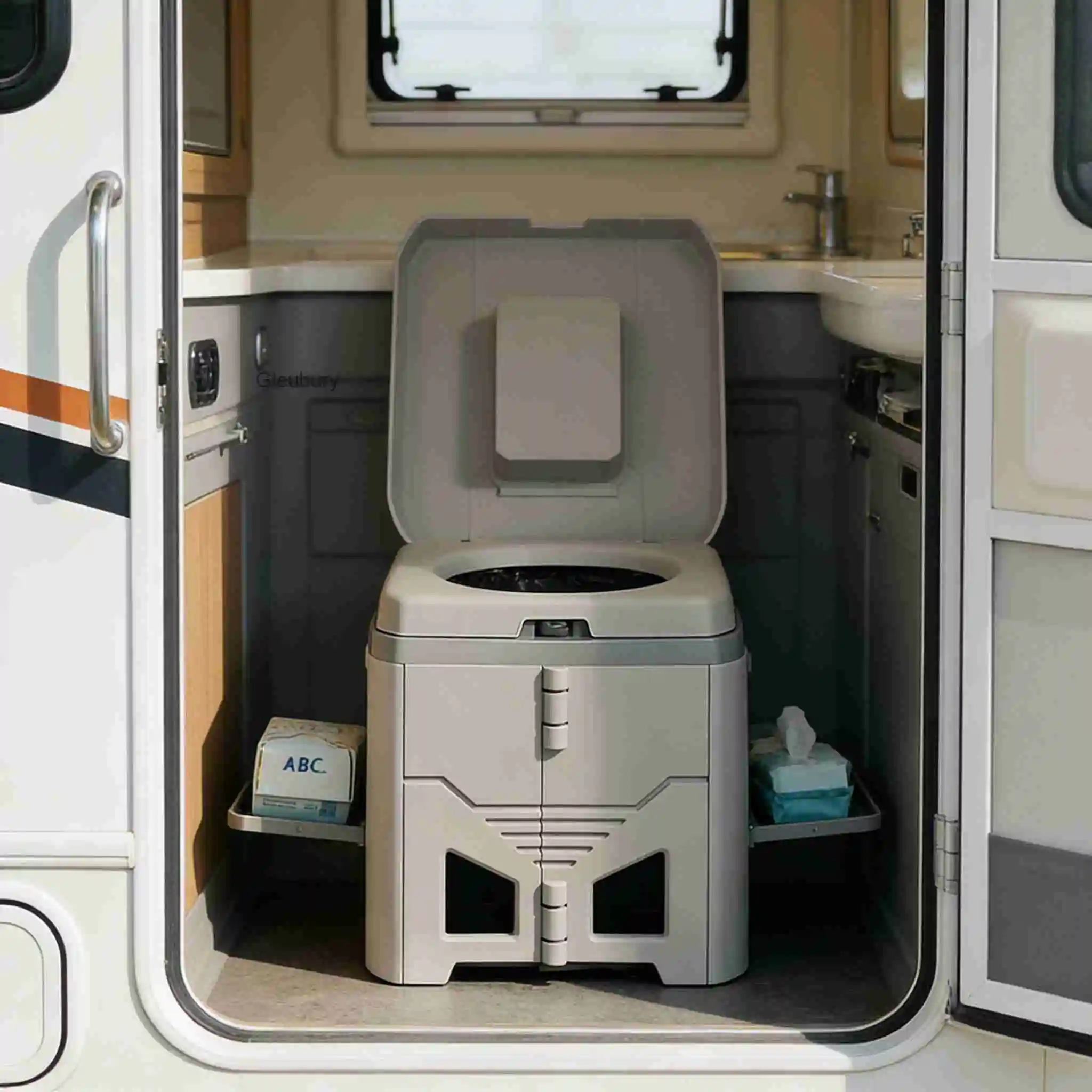 Car Portable Outdoor Folding Toilet Multifunctional Portable Extra Large Capacity Travel Portable Handheld Toilet