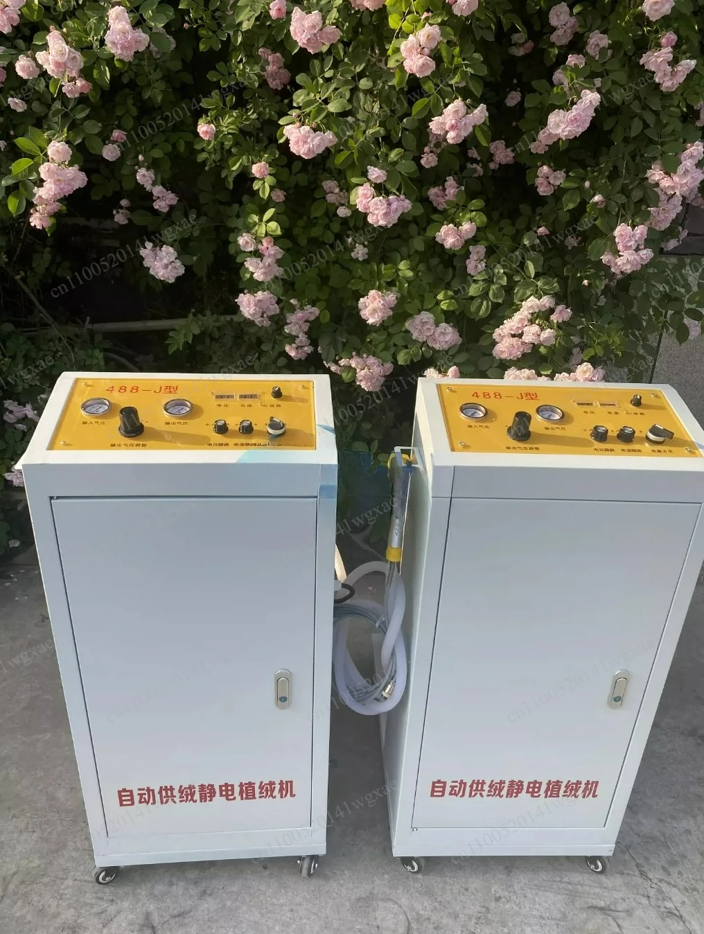 Industrial Large Scale Electrostatic Flocking Machine Efficiency Automatic Fleece Spraying Integrated Portable Flocking Machine