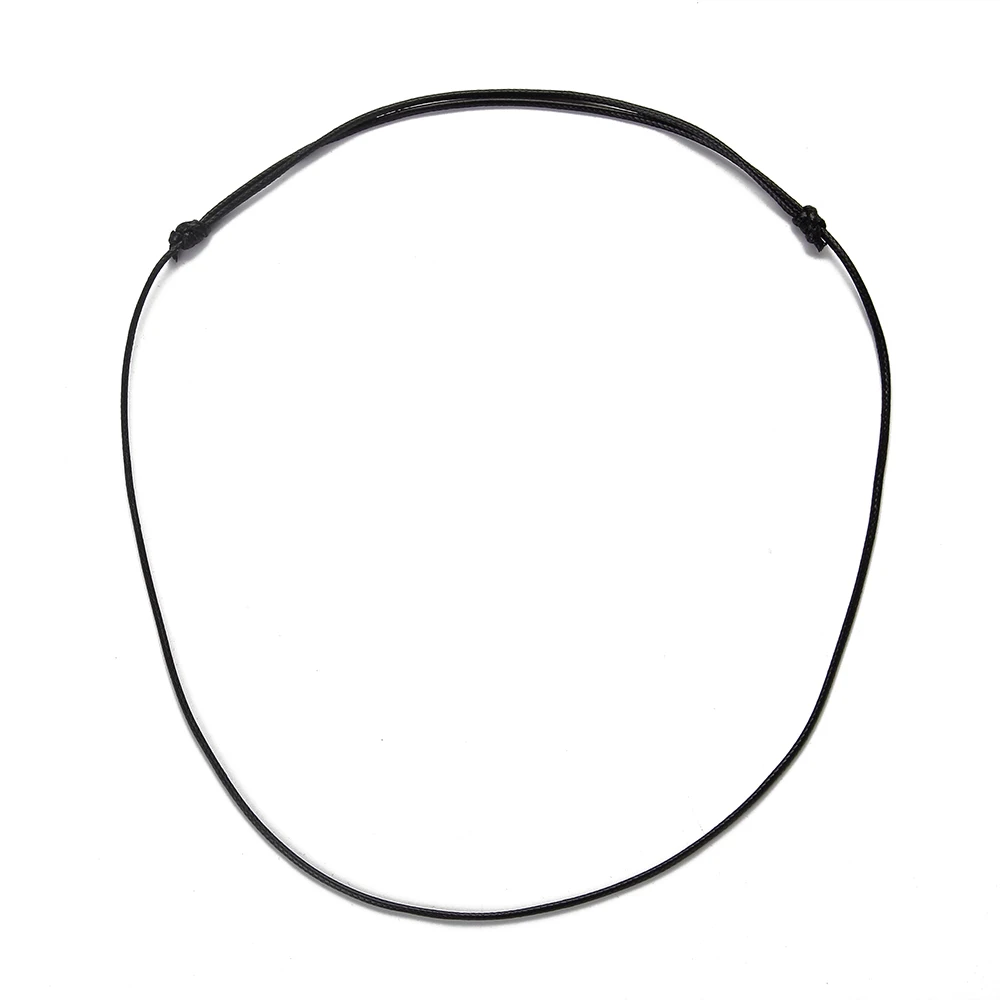 100pcs 1.5mm Black Wax Cord Necklace Cord 56cm Length Adjustable For DIY Craft Jewelry Making Ornament Accessories Wholesale