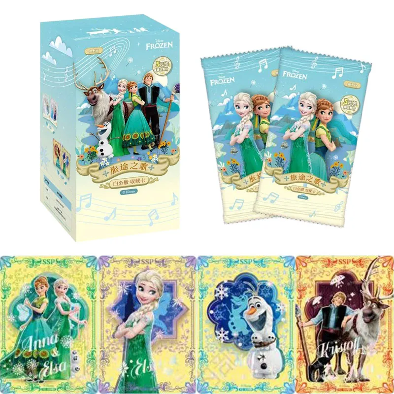 

KAYOU оригинальные коллекционные карты Disney «Холодное сердце» из фильма, аниме, периферийные устройства SSR, Эльза Олаф Анна, флэш-карты, игрушки для девочек, детские подарки