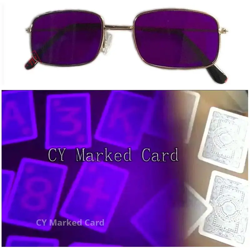 

Infrared Sunglasses For Infrared Marked Playing Cards Invisible Ink X-ray Red Light Glasses