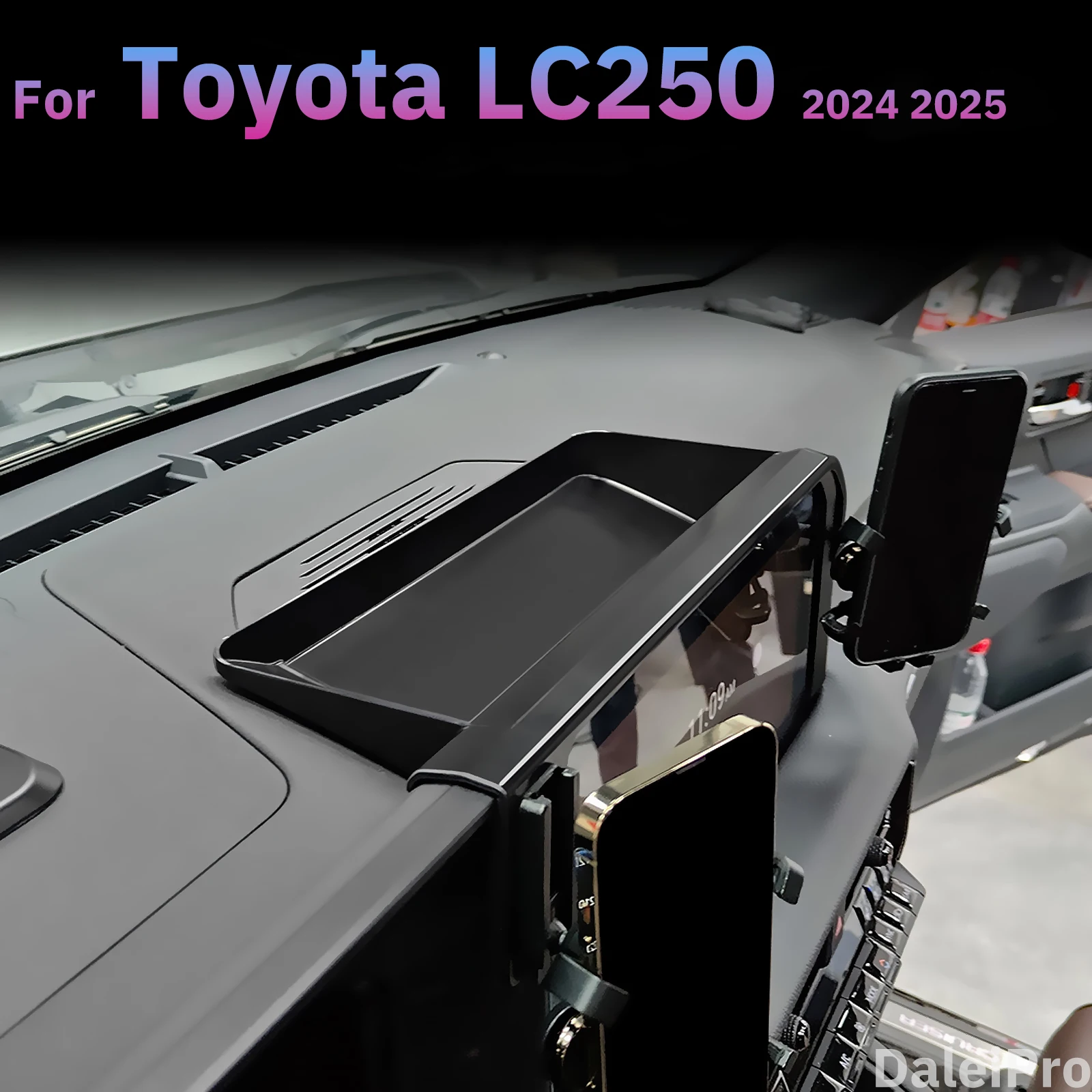Für Toyota Prado LC250 250 2024 2025 Multifunktionale Aufbewahrungsbox Dual Telefon Halter Auto Magnetische Telefon Halter Magsafe Ladegerät – Detail 9