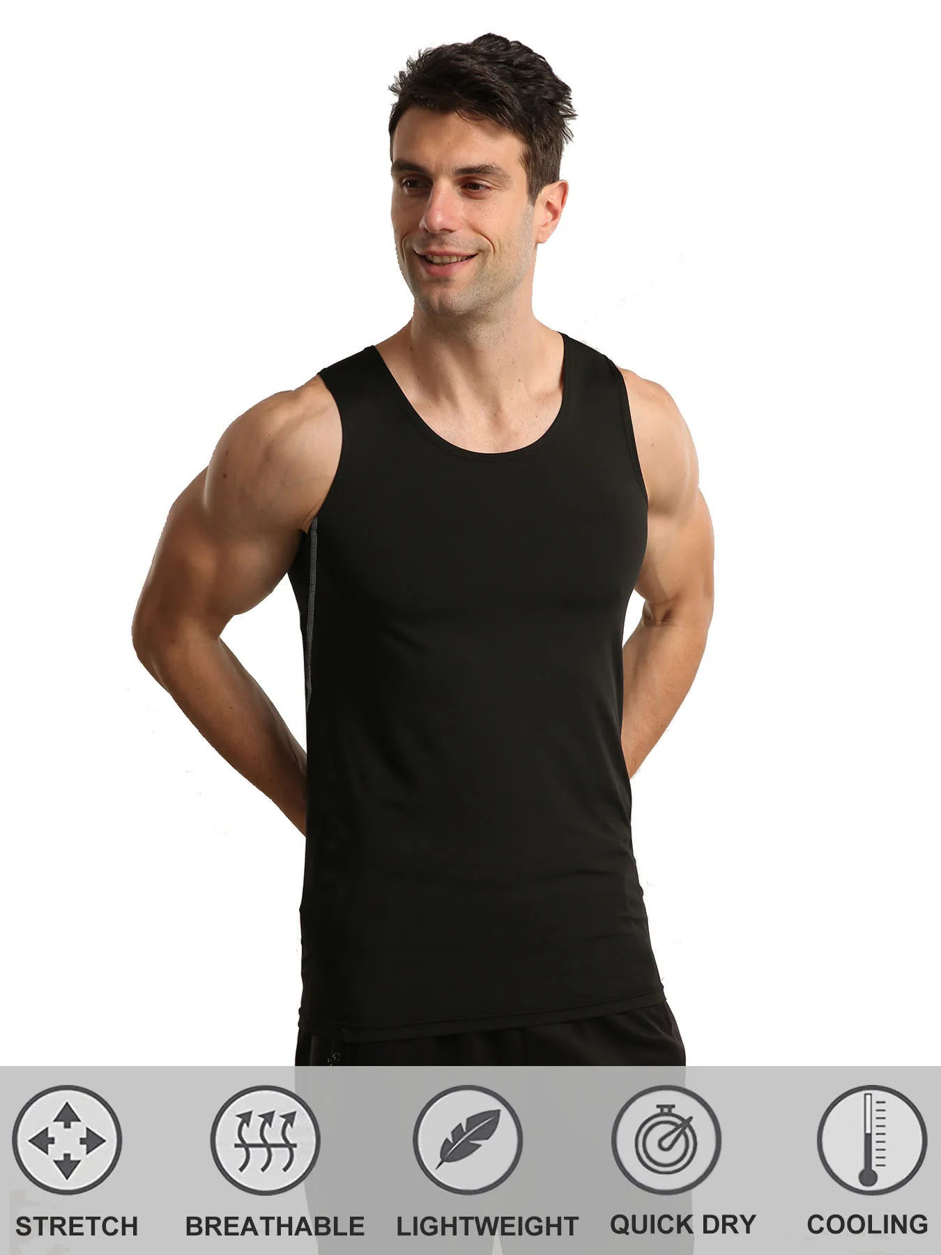 Chemise de compression à séchage rapide pour homme, maillot de corps amincissant, sous-vêtements précieux, couche de base athlétique, entraînement de course à pied, 3 paquets