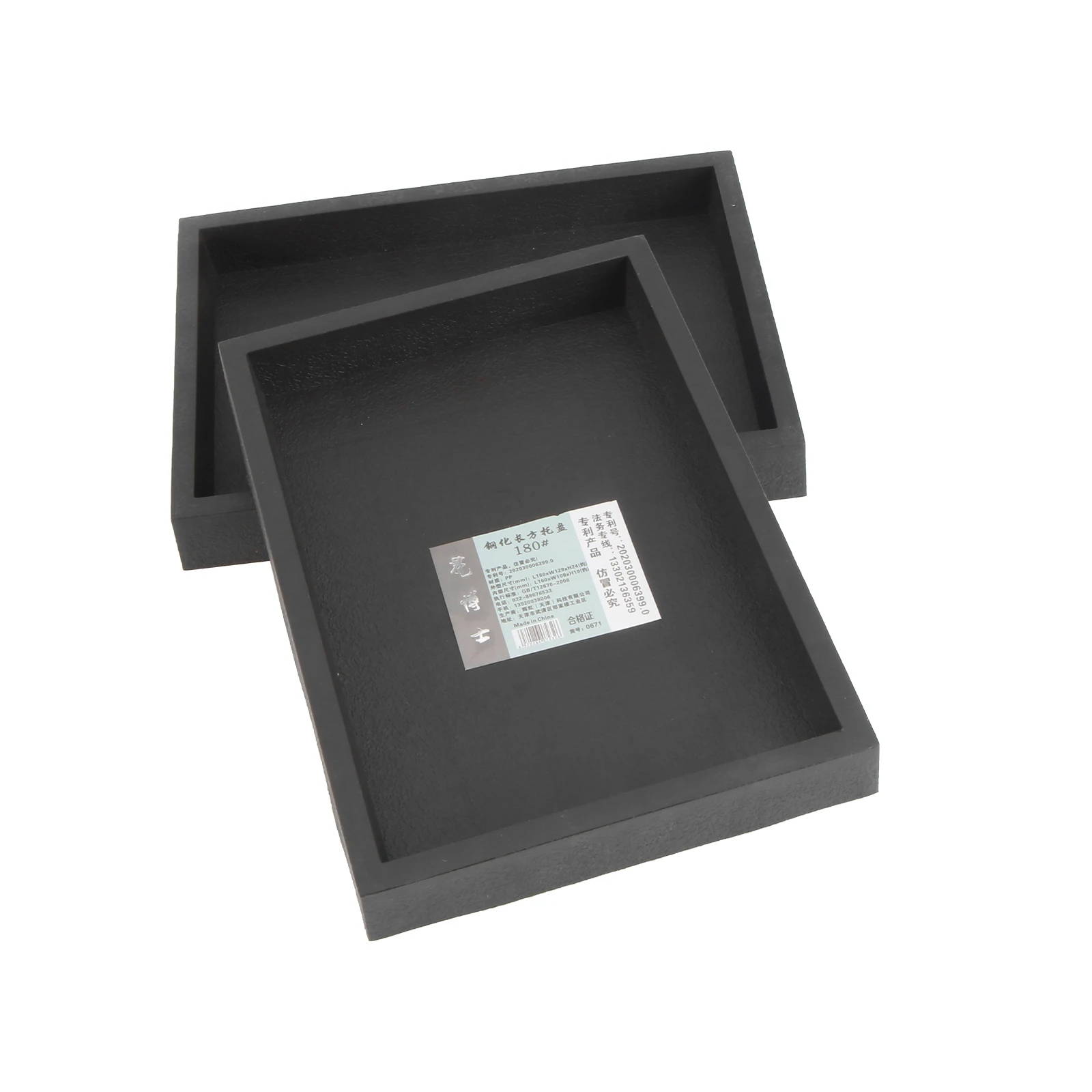 

Flowerpot Trays Rectangular Dark Grey Resin Plant Pot Bases Gardening Water Trays Drainage Use Durable Material