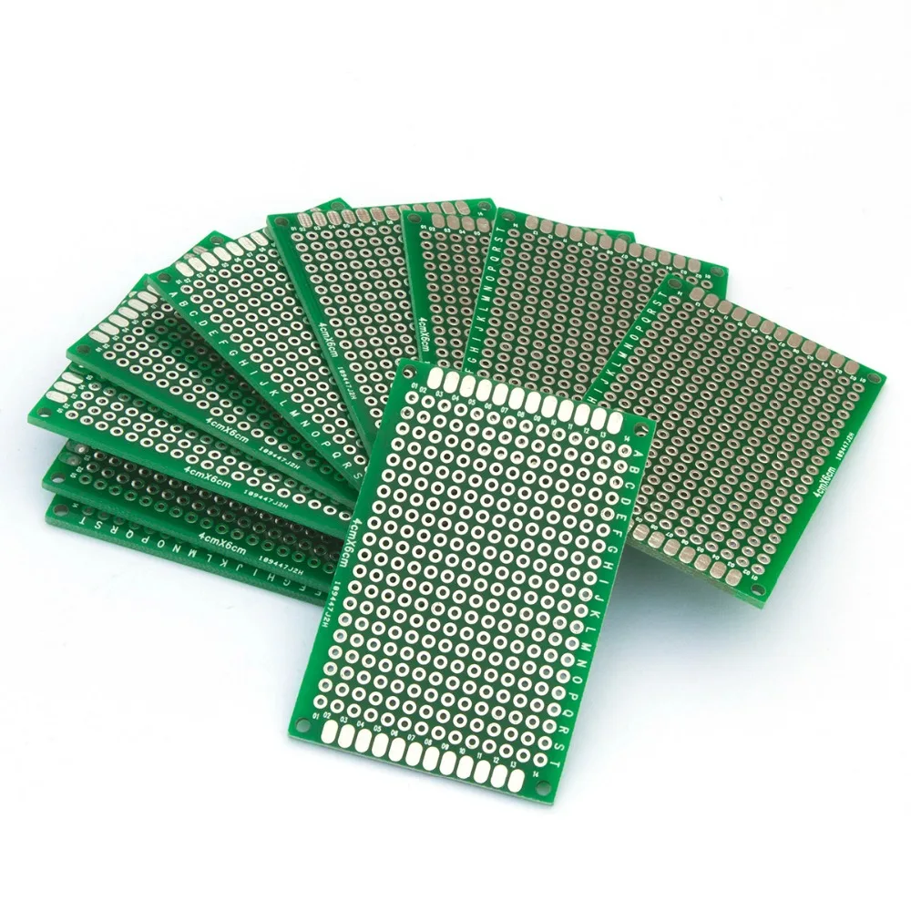 100pcs pcb Duplo Side Protótipo PCB diy Universal Placa De Circuito Impresso 4x6cm Venda quente