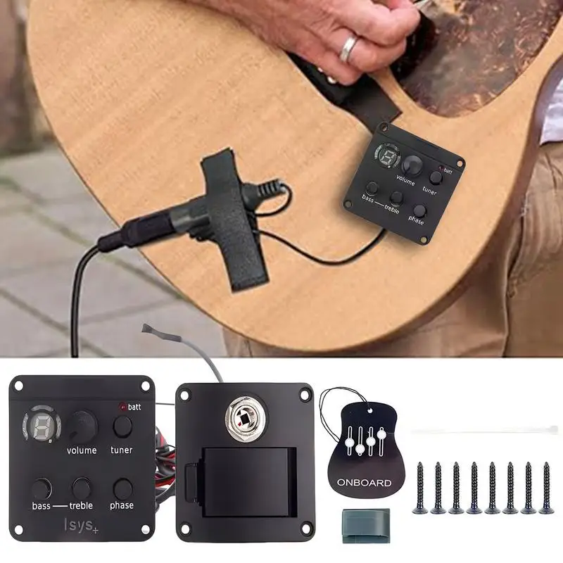 Pickup System For Guitar Adjustable Pickup System Guitar Volume Control High-Fidelity Guitar Preamp Accessories Volume Tone