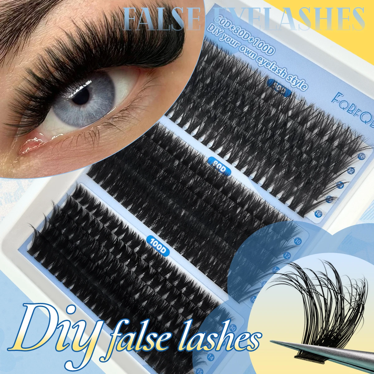 Faux cils 16 mm