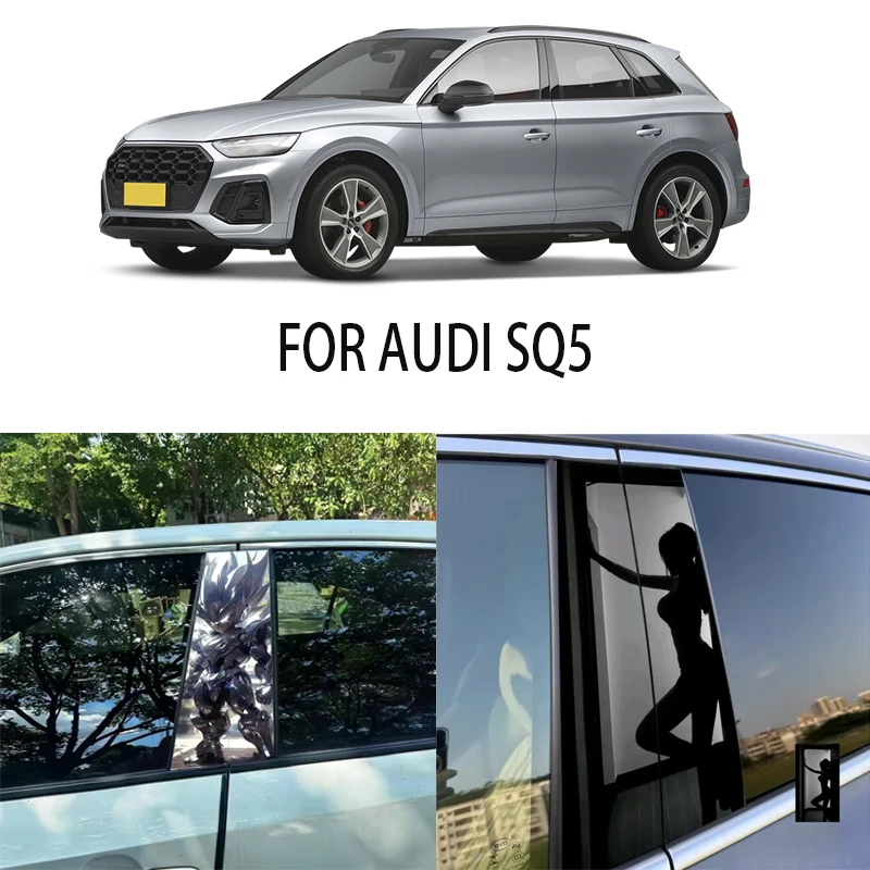 

Door Window Decoration Trims Pillar Posts Stickers Auto Styling for AUDI SQ5 Car accessories